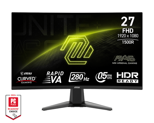 MSI MAG 276CXF 27" FHD 280Hz 0.5ms Rapid VA Gaming Monitor