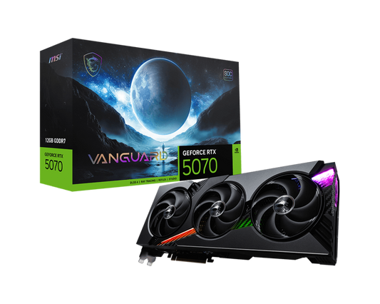 MSI VANGUARD GeForce RTX 5070 SOC Edition 12GB GDDR7 Graphics Card