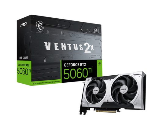 MSI Ventus 2X GeForce RTX 5060 Ti 8GB GDDR7 Graphics Card