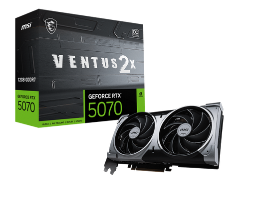 MSI Ventus 2X GeForce RTX 5070 12GB GDDR7 Graphics Card