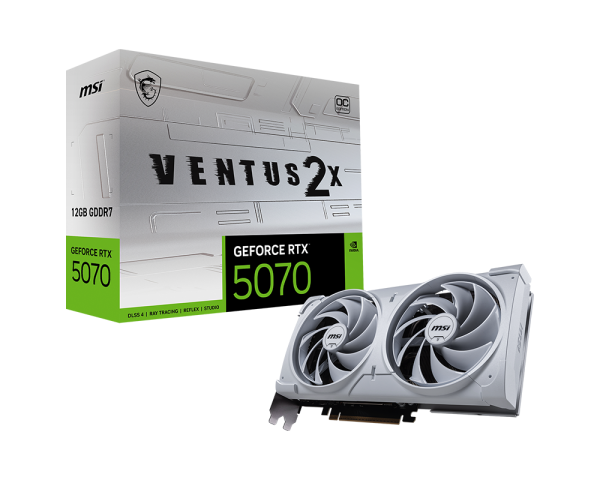 MSI Ventus 2X GeForce RTX 5070 12GB GDDR7 Graphics Card