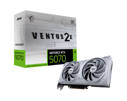 MSI Ventus 2X GeForce RTX 5070 12GB GDDR7 Graphics Card