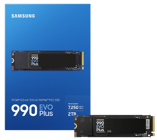 SAMSUNG 990 EVO PLUS 2TB PCIe 4.0 M.2 NVMe SSD