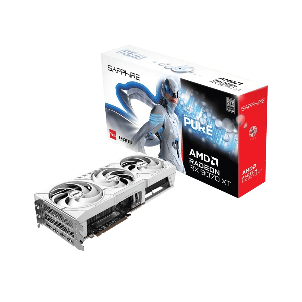 Sapphire Pure AMD Radeon™ RX 9070 XT 16GB GDDR6 Gaming Graphics Card